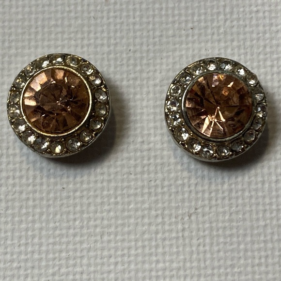 Lot of 5 pairs of rhinestone stud earrings - Picture 6 of 7